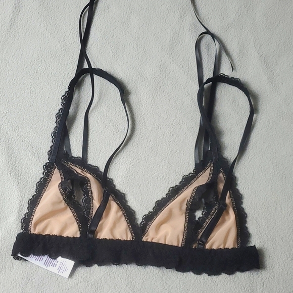HANKY PANKY WOMEN'S  RACY  NUDE  ILLUSION  BRALETTE  ,NEW, NO TAGS - Picture 3 of 5